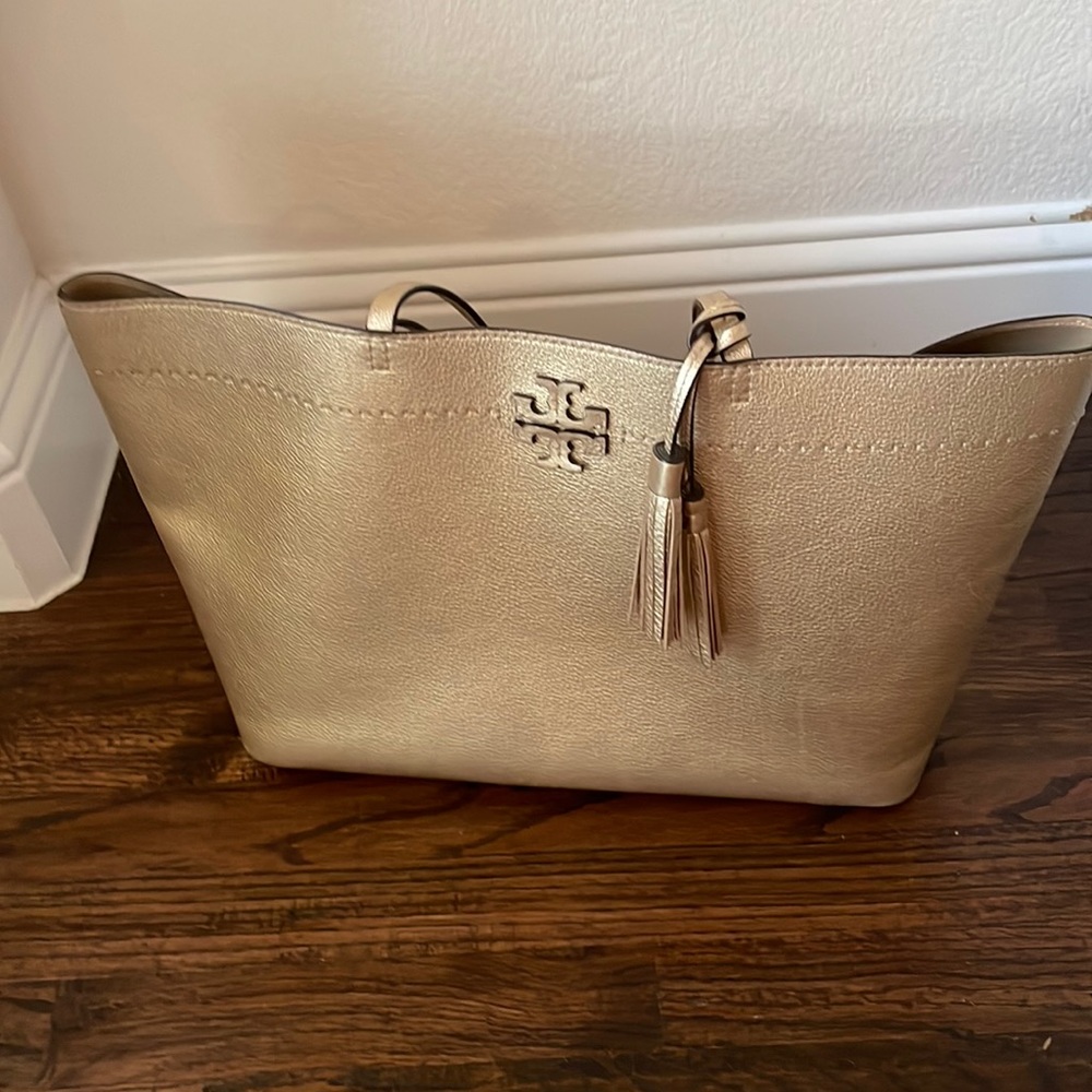 Tory Burch Gold Tote